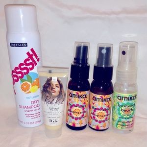 Hair Care Lot - Amika Detangling + Wave Spray, IGK Coconut Oil Gel, Deva Curl